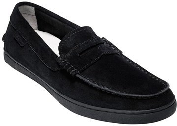 cole haan suede penny loafers