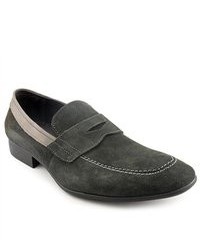 Robert Wayne Reese Gray Suede Loafers Shoes
