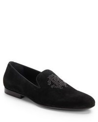 Roberto Cavalli Studded Suede Loafers