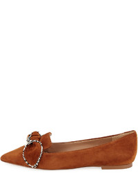 Sam Edelman Rochester Pointed Toe Loafer Flat With Bow