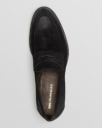 Bruno Magli Rotzo Abraded Suede Penny Loafers