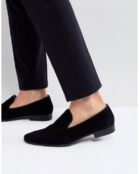 Pier One Suede Loafers In Black