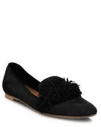 Aquazzura Wild Suede Loafer Flats