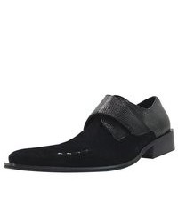 Zota Dress Shoes Leather Suede Slip On Loafers