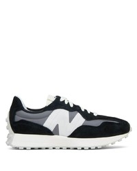 New Balance 327 Logo Patch Suede Sneakers
