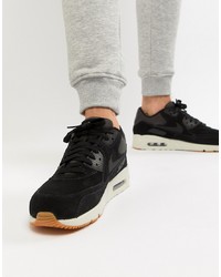 Nike Air Max 90 Ultra Leather Trainers In Black 924447 003