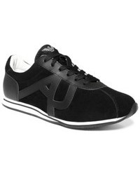 Armani Jeans Logo Suede Sneakers Shoes