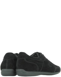 a. testoni Atestoni Black Suede Sneaker