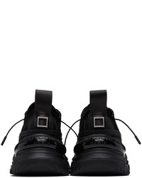 Wooyoungmi Black Double Lace Sneakers