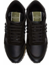 Valentino Black Garavani Rockstud Sneakers