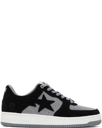 BAPE Black Gray Sta 3 M1 Sneakers
