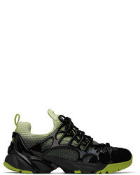 44 label group Black Green Symbiont Sneakers