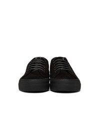 Woman by Common Projects Black Shearling Tournat Low Sneakers