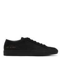 Common Projects Black Suede Achilles Sneakers