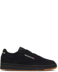 Reebok Classics Black Suede Club C 85 Sneakers