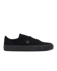 Converse Black Suede One Star Pro Sneakers