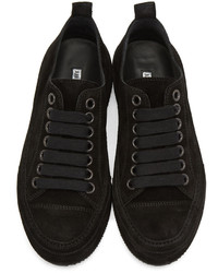 Ann Demeulemeester Black Suede Sneakers