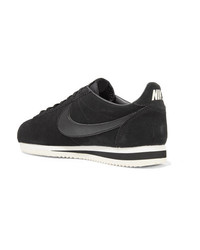 Nike Classic Cortez Leather Trimmed Suede Sneakers