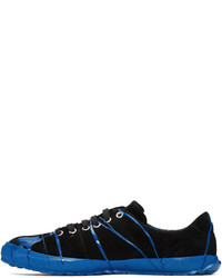 Comme des Garcons Comme Des Garons Homme Plus Black And Blue Painted Novesta Sneakers