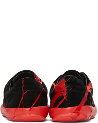 Comme des Garcons Comme Des Garons Homme Plus Black And Red Painted Novesta Sneakers