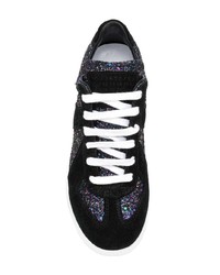 Maison Margiela Glitter Lace Up Sneakers