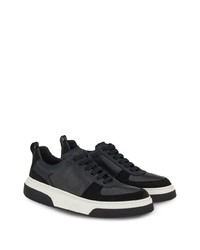 Ferragamo Leather Suede Low Top Sneakers