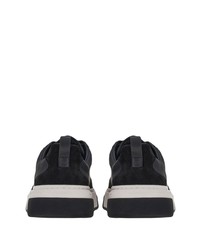 Ferragamo Leather Suede Low Top Sneakers