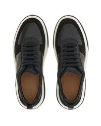 Ferragamo Leather Suede Low Top Sneakers