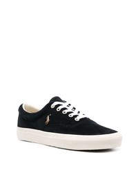 Polo Ralph Lauren Logo Embroidered Suede Sneakers