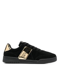 VERSACE JEANS COUTURE Logo Patch Suede Sneakers