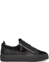 Giuseppe Zanotti Logoball Leather And Suede Sneakers