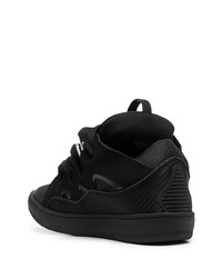 Lanvin Low Top Curb Zig Zag Laces Sneakers