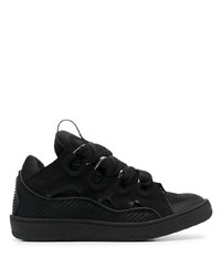 Lanvin Low Top Curb Zig Zag Laces Sneakers