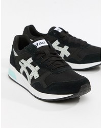 Asics Lyte Trainers In Black Hk82l 9096