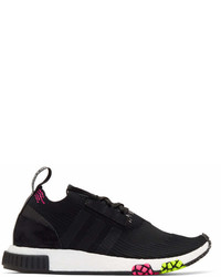 adidas Originals Black And Pink Nmd Racer Pk Sneakers