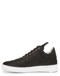 Filling Pieces Quilted Suede Low Top Sneakers