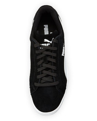 Puma Smash Suede Leather Sneaker Blackwhite