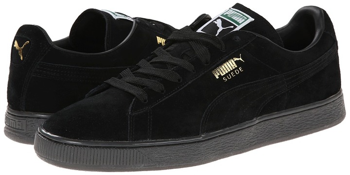 puma black suede sneakers