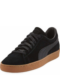 Puma Suede Classic Low Top Platform Sneaker Black