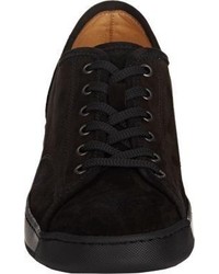 Antonio Maurizi Suede Lace Up Sneakers Black