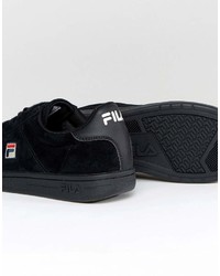 Fila Suede Portland Low Sneakers In Black