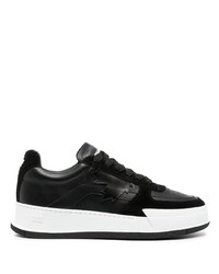 DSQUARED2 Two Tone Lace Up Leather Sneakers