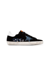 Golden Goose Deluxe Brand Velvet And Leather Sneakers