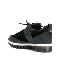 Alexander Smith Velvet Platform Sneakers