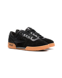 Liam Hodges X Fila Black And Brown Original Fitness Suede Sneakers