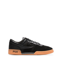 Liam Hodges X Fila Black And Brown Original Fitness Suede Sneakers
