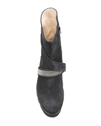 Fabiana Filippi Bead Embellished Mid Calf Boots