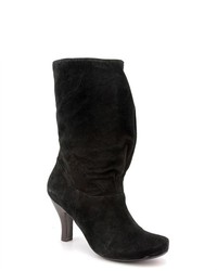BIVIEL Bv2712 Black Suede Fashion Mid Calf Boots Eu 40