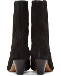 Isabel Marant Black Suede Dyna Boots