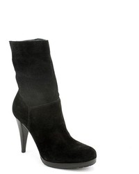 Cole Haan Air Kennedy Boot Black Suede Fashion Mid Calf Boots